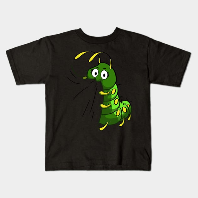 Caterpillar Entomology Insect Lover Entomology Kids T-Shirt by ChrisselDesigns